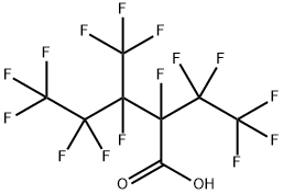 Pentanoic acid, 2,3,4,4,5,5,5-heptafluoro-2-(1,1,2,2,2-pentafluoroethyl)-3-(trifluoromethyl)- Struktur