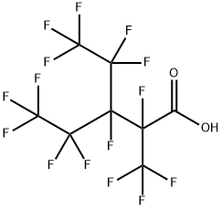 Pentanoic acid, 2,3,4,4,5,5,5-heptafluoro-3-(1,1,2,2,2-pentafluoroethyl)-2-(trifluoromethyl)- Struktur