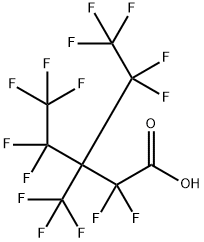 Pentanoic acid, 2,2,4,4,5,5,5-heptafluoro-3-(1,1,2,2,2-pentafluoroethyl)-3-(trifluoromethyl)- Struktur