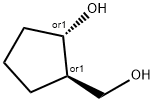 Cyclopentanemethanol, 2-hydroxy-, (1R,2S)-rel- Struktur