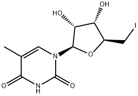 5'-Deoxy-5'-iodo-5-methyluridine Struktur