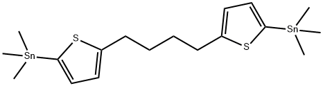 Stannane, 1,1'-(1,4-butanediyldi-5,2-thiophenediyl)bis[1,1,1-trimethyl- Struktur