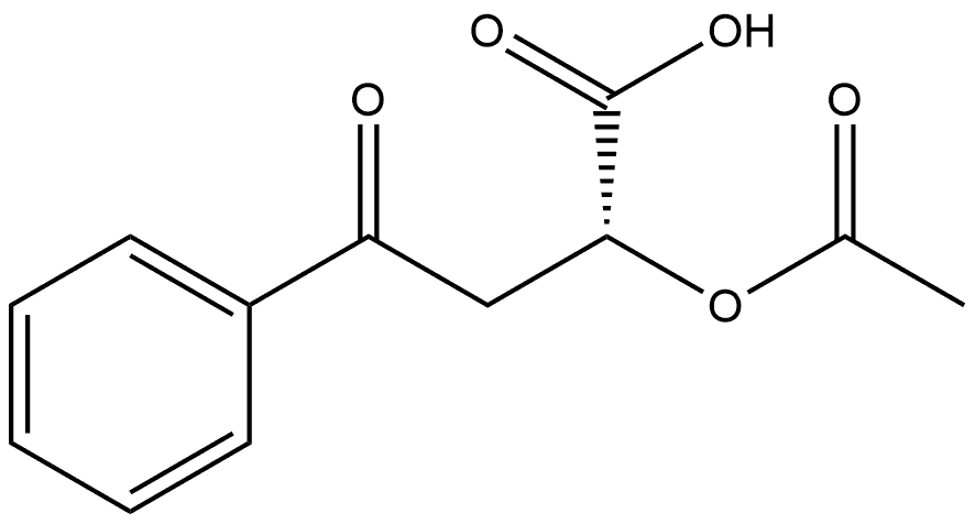 Benzenebutanoic acid, α-(acetyloxy)-γ-oxo-, (αR)-