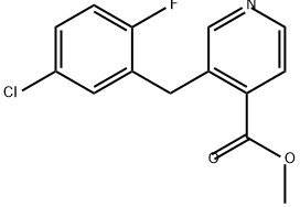 4-Pyridinecarboxylic acid, 3-[(5-chloro-2-fluorophenyl)methyl]-, methyl ester