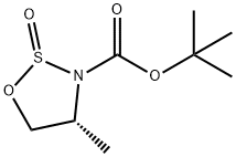 1,2,3-Oxathiazolidine-3-carboxylic acid, 4-methyl-, 1,1-dimethylethyl ester, 2-oxide, (4R)- Struktur