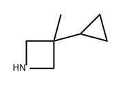 Azetidine, 3-cyclopropyl-3-methyl- Struktur