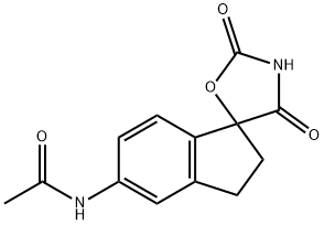 N-(2,4-DIOXO-2,3-DIHYDROSPIRO[INDENE-1,5-OXAZOLIDIN]-5-YL)ACETAMIDE Struktur