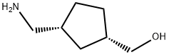 Cyclopentanemethanol, 3-(aminomethyl)-, (1S,3R)- Struktur