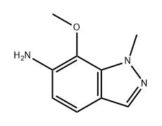 1H-Indazol-6-amine, 7-methoxy-1-methyl- Struktur