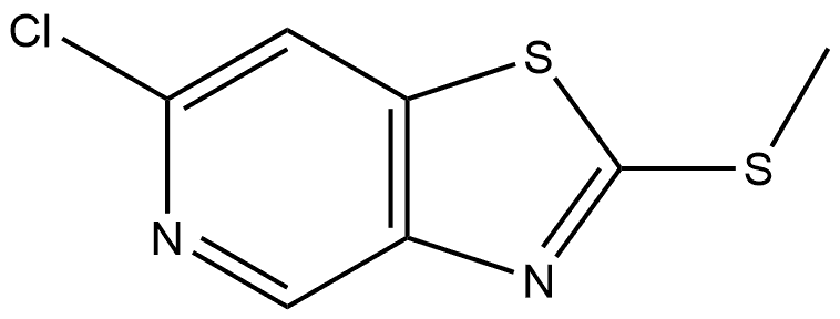 6-Chloro-2-(methylthio)thiazolo[4,5-c]pyridine Struktur