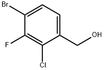 4-Bromo-2-chloro-3-fluorobenzyl alcohol Struktur