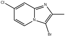 3-bromo-7-chloro-2-methylimidazo[1,2-a]pyridine Struktur