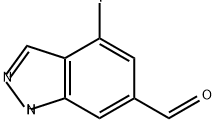 1H-Indazole-6-carboxaldehyde, 4-fluoro- Struktur