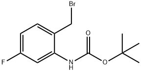 2-Amino-4-fluorobenzyl bromide, N-BOC protected Struktur