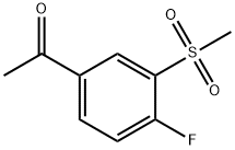 4'-Fluoro-3'-(methylsulphonyl)acetophenone Struktur