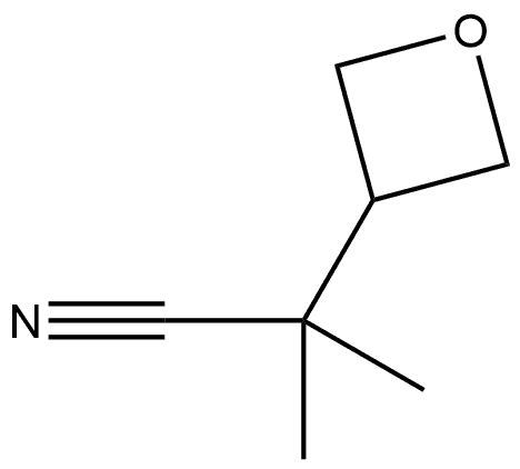 3-Oxetaneacetonitrile, α,α-dimethyl- Struktur