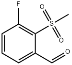 3-Fluoro-2-(methylsulphonyl)benzaldehyde Struktur