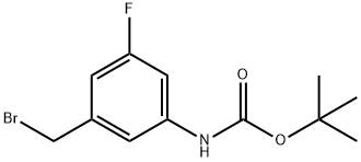 3-Amino-5-fluorobenzyl bromide, N-BOC protected Struktur