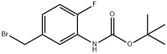 3-Amino-4-fluorobenzyl bromide, N-BOC protected Struktur