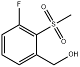 3-Fluoro-2-(methylsulphonyl)benzyl alcohol Struktur