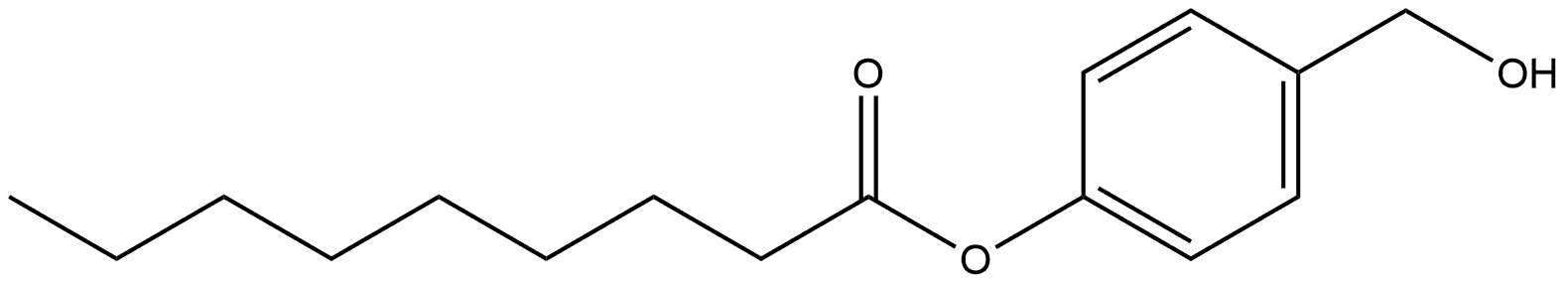 4-(Hydroxymethyl)phenyl nonanoate Struktur