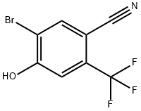 5-Bromo-4-hydroxy-2-(trifluoromethyl)benzonitrile Struktur