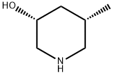 3-Piperidinol, 5-methyl-, (3R,5S)- Struktur