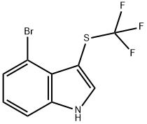 4-Bromo-3-(trifluoromethylthio)indole Struktur