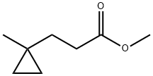 Cyclopropanepropanoic acid, 1-methyl-, methyl ester Struktur