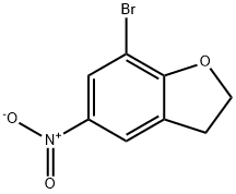 Benzofuran, 7-bromo-2,3-dihydro-5-nitro- Struktur