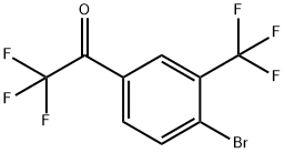 4'-Bromo-3'-(trifluoromethyl)-2,2,2-trifluoroacetophenone Struktur