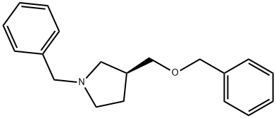 Pyrrolidine, 3-[(phenylmethoxy)methyl]-1-(phenylmethyl)-, (3S)- Struktur