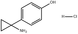 Phenol, 4-(1-aminocyclopropyl)-, hydrochloride (1:1) Struktur