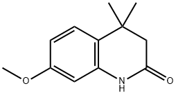 3,4-dihydro-7-methoxy-4,4-dimethylquinolin-2(1H)-one Struktur