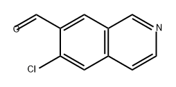 7-Isoquinolinecarboxaldehyde, 6-chloro- Struktur