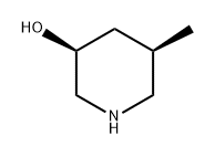 3-Piperidinol, 5-methyl-, (3S,5R)- Struktur