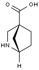 2-Azabicyclo[2.2.1]heptane-4-carboxylic acid, (1S,4S)- Struktur