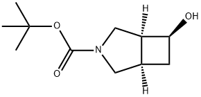 3-Azabicyclo[3.2.0]heptane-3-carboxylic acid, 6-hydroxy-, 1,1-dimethylethyl ester, (1R,5S,6S)- Struktur