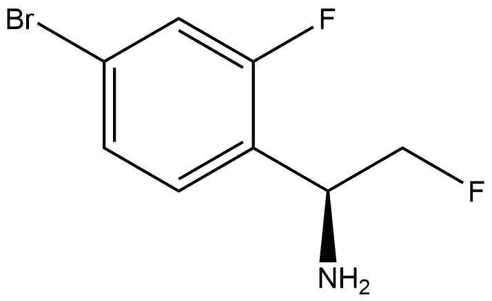 (S)-1-(4-bromo-2-fluorophenyl)-2-fluoroethan-1-amine Struktur