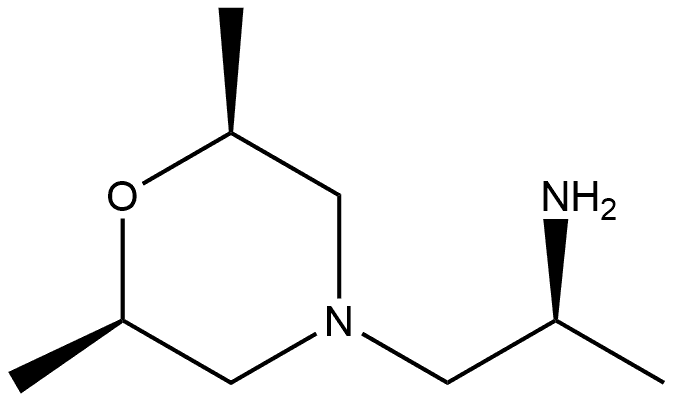 4-Morpholineethanamine,α,2,6-trimethyl-,(αS,2R,6S)- Struktur