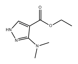 1H-Pyrazole-4-carboxylic acid, 3-(dimethylamino)-, ethyl ester Struktur