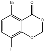 5-Bromo-8-fluoro-4H-benzo[d][1,3]dioxin-4-one Struktur