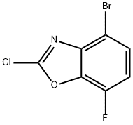 4-Bromo-2-chloro-7-fluoro-1,3-benzoxazole Struktur