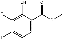 Methyl 3-fluoro-4-iodo-2-hydroxybenzoate Struktur