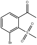 3’-Bromo-2’-(methylsulphonyl)acetophenone Struktur