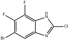 6-Bromo-2-chloro-4,5-difluoro-1H-benzimidazole Structure