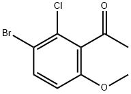 3'-Bromo-2'-chloro-6'-methoxyacetophenone Struktur