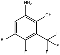 3-Amino-5-bromo-6-fluoro-2-hydroxybenzotrifluoride Struktur