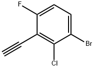 3-Bromo-2-chloro-6-fluorophenylacetylene Struktur