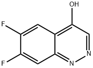 4-Cinnolinol, 6,7-difluoro- Struktur